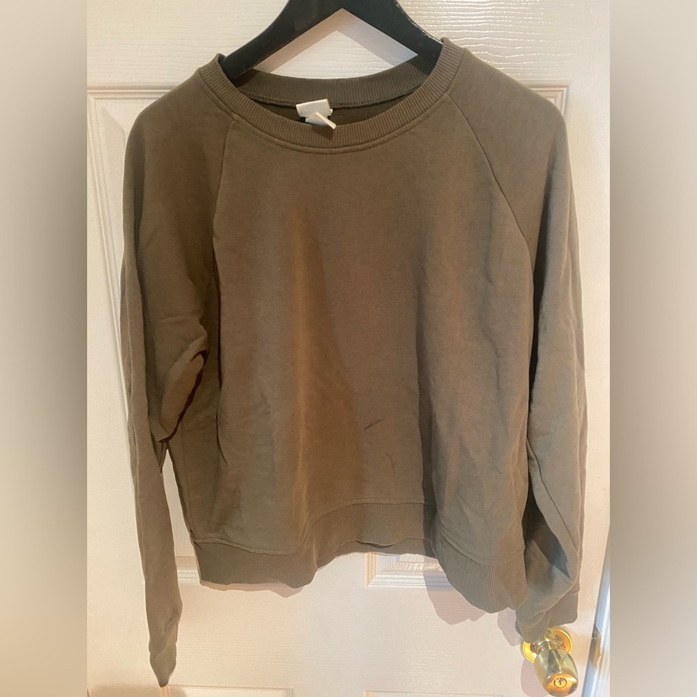 H&M Olive Green Crewneck Sweater